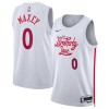 Dres Philadelphia 76ers Tyrese Maxey 0 Nike 2022-23 City Edition Bijela Swingman